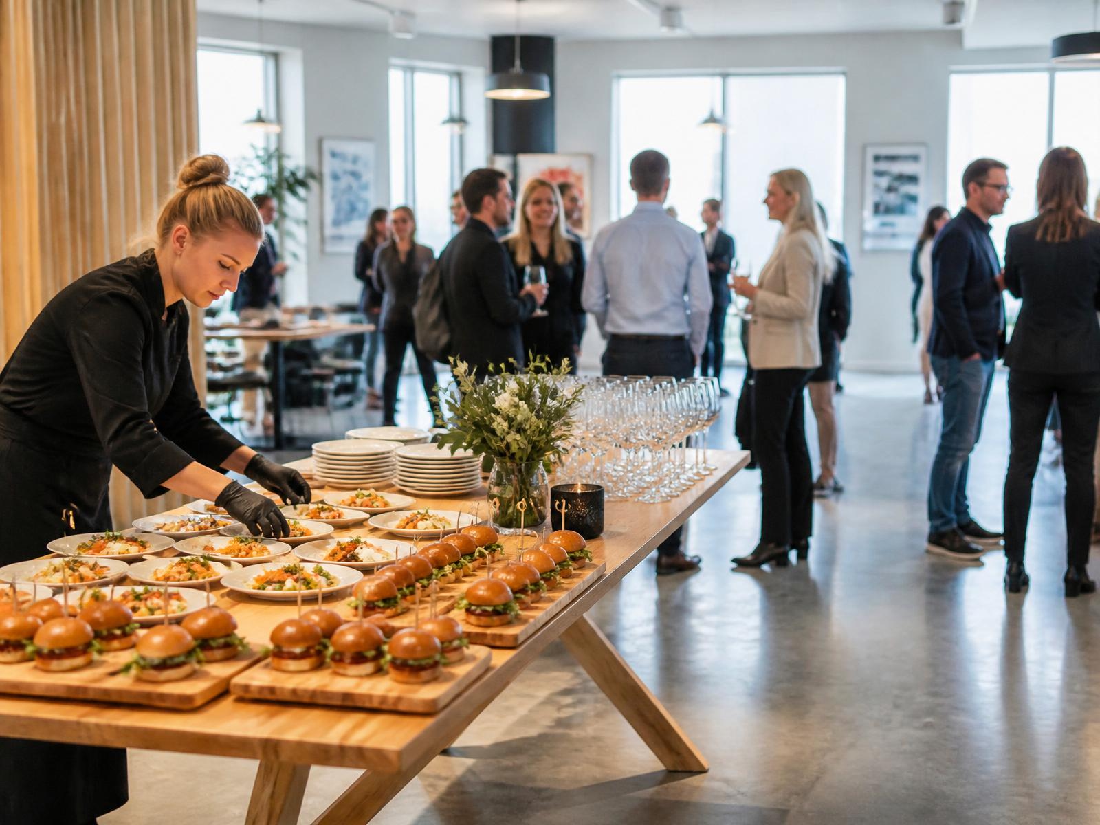 Företagsmingel med snittar och small plates